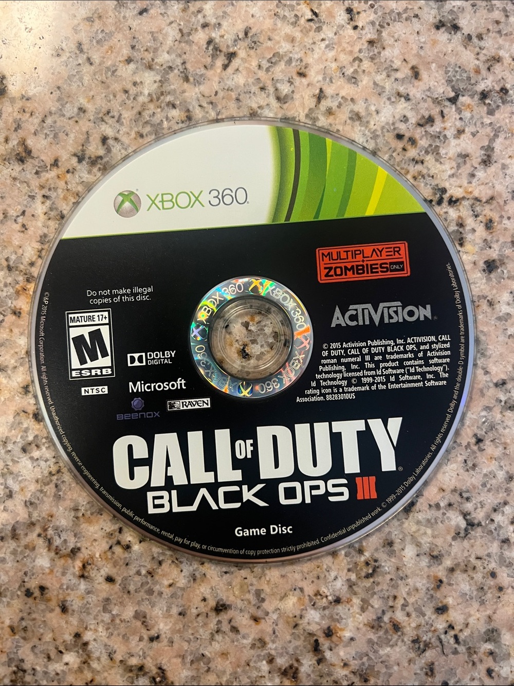 Call of Duty: Black Ops lll Xbox 360 Game Disc Only